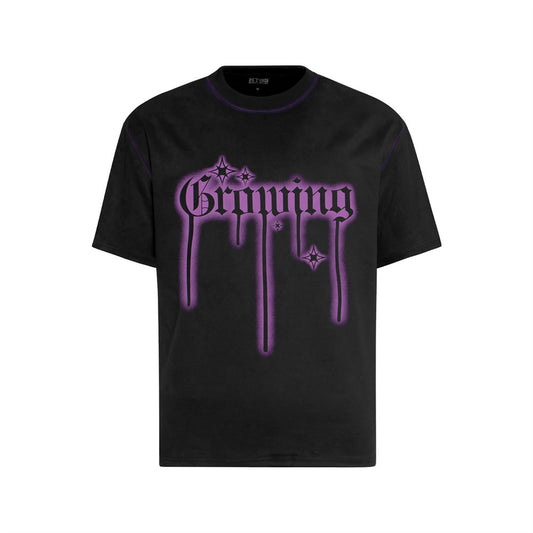 Gothic Letter Inkjet Printed T-shirt For Men