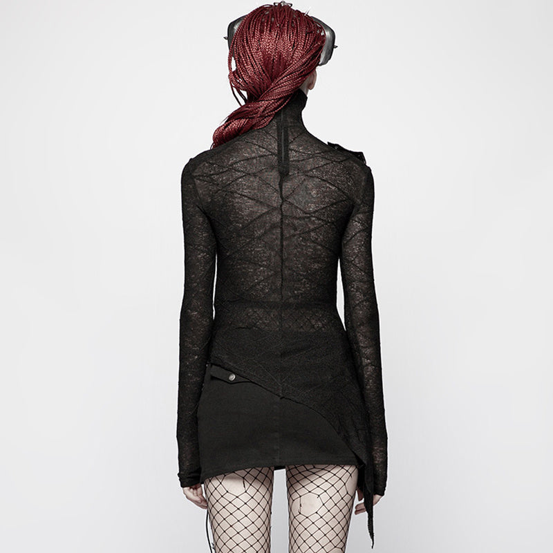 Women's Gothic Lace Slim Fit Long Sleeve T-Shirt