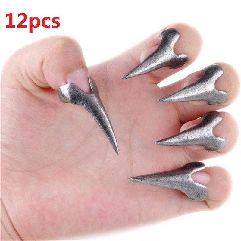 12pcs Set Retro Punk Gothic Nail Finger Claw