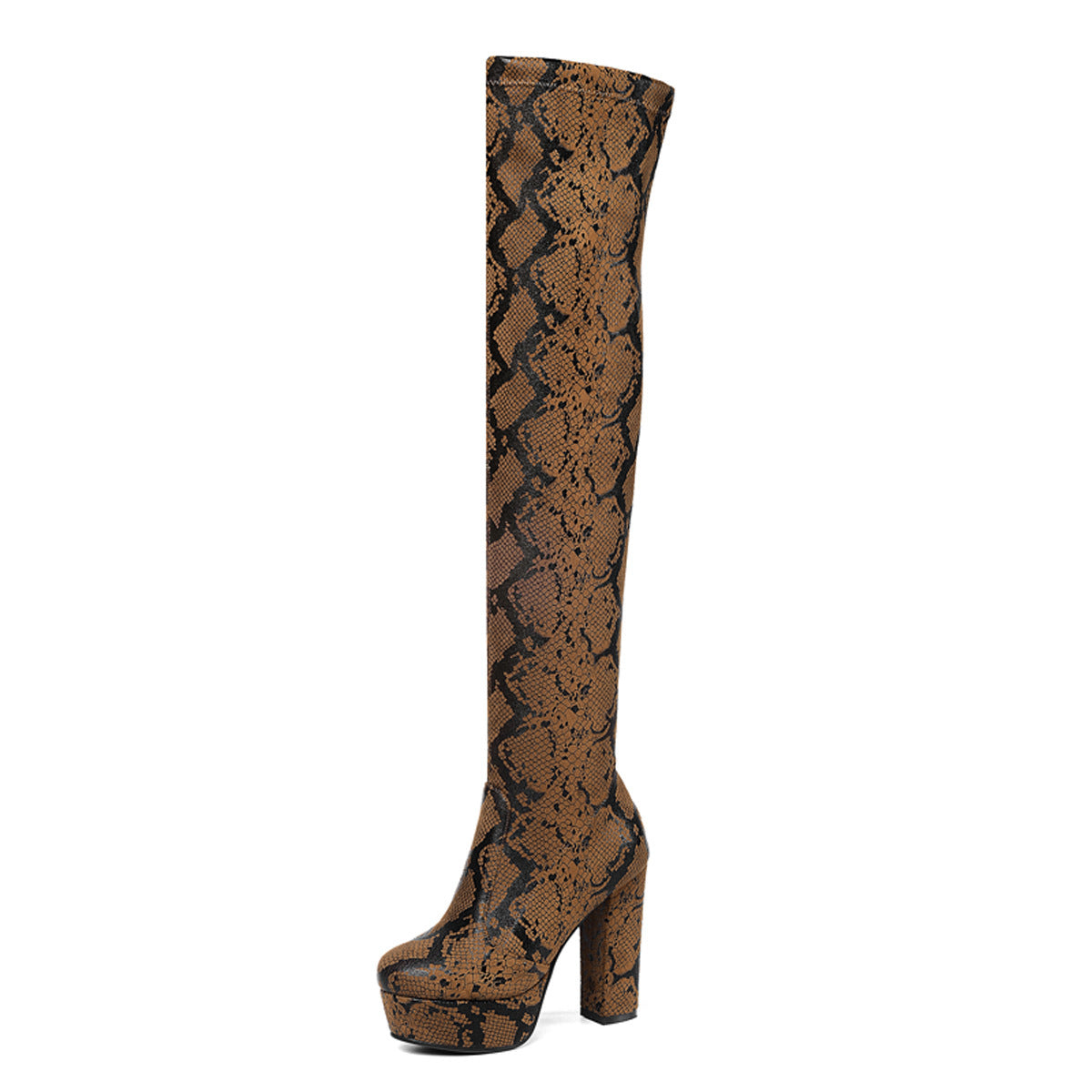 Platform Thick Heel High Heel Over The Knee Boots Women Boots